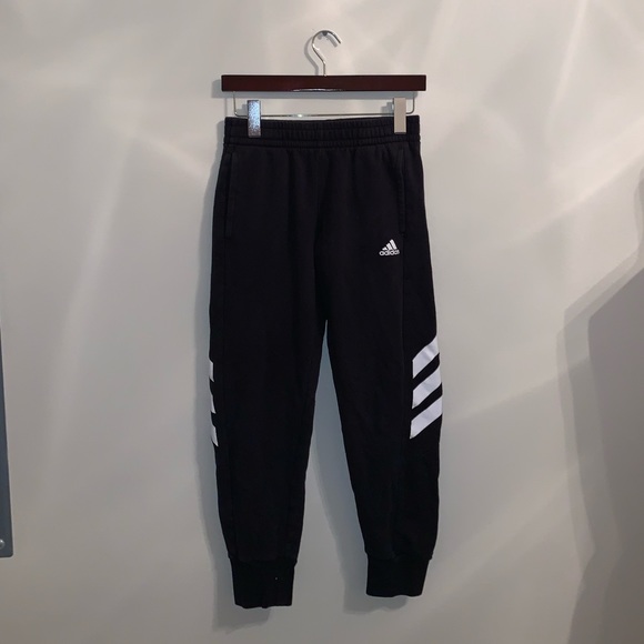 adidas Other - Adidas Black & White Youth Pants size L/G (14/16)